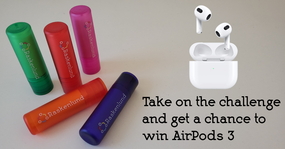 Take on the Raskenlund IBC 2024 Lip Balm Challenge and get a chance to win AirPods 3rd gen.